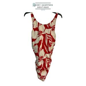 Red & Ivory One piece swimsuit